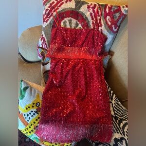 SAYLOR Vibrant Red Mini Dress XS Petite NWT